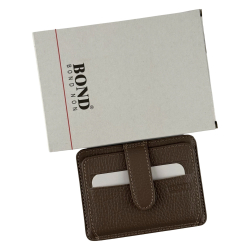 Гаманець картхолдер шкіряний Bond Non 132-213 світло-коричневий