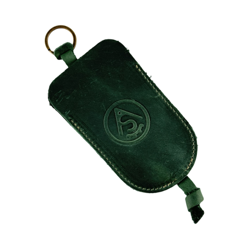 Ключница кожаная Vittorio Safino KL 3 зеленая матовая