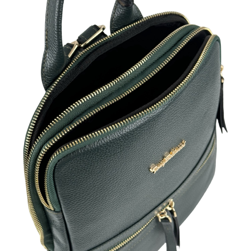 Рюкзак жіночий шкіряний Tony Bellucci 0900-1005 темно-зелений