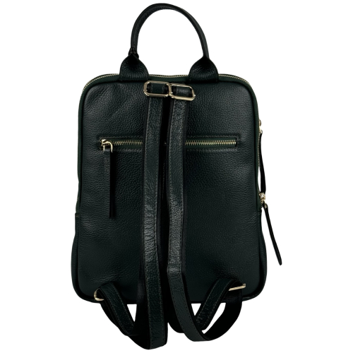 Рюкзак жіночий шкіряний Tony Bellucci 0900-1005 темно-зелений