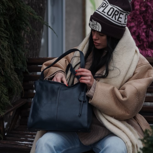 Сумка жіноча шкіряна Bags4Life 2026 синя