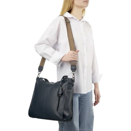 Сумка жіноча шкіряна Bags4Life 2026 синя