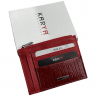 Кошелек картхолдер кожаный Karya 0022-074 красный