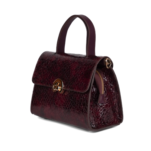 Сумка жіноча шкіряна лакована Karya 5075-561 марсала