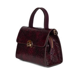 Сумка жіноча шкіряна лакована Karya 5075-561 марсала