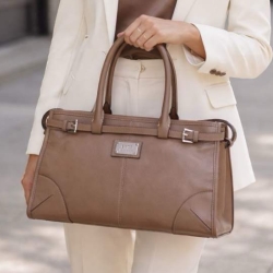 Сумка-тоут женская кожаная  Enzo Nori EN1089-KR11 бежевая