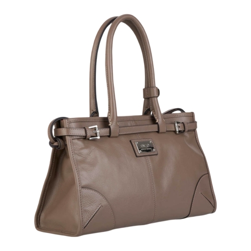 Сумка-тоут женская кожаная  Enzo Nori EN1089-KR11 бежевая