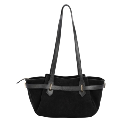 Сумка женская замшевая Enzo Nori EN1124-1106 черная