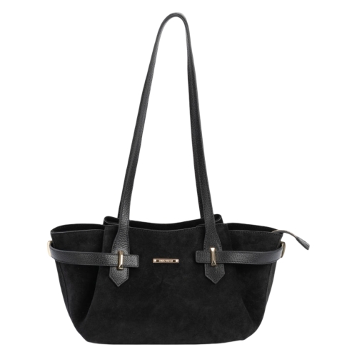 Сумка женская замшевая Enzo Nori EN1124-1106 черная