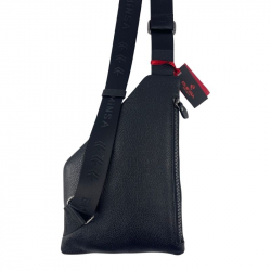 Сумка мужская через плечо кожаная Eminsa 6226 18-1 черная