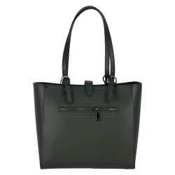 Сумка женская кожаная Genuine Leather 05415 PL14 темно-зеленая