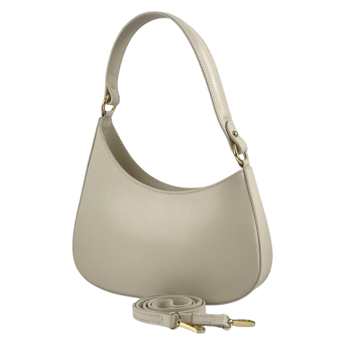 Сумка жіноча шкіряна Genuine Leather 854500025 екрю