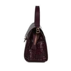 Сумка жіноча шкіряна лакована Karya 5075-561 марсала