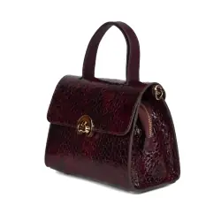 Сумка жіноча шкіряна лакована Karya 5075-561 марсала