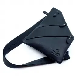 Сумка чоловіча через плече шкіряна Eminsa 6226 18-1 чорна