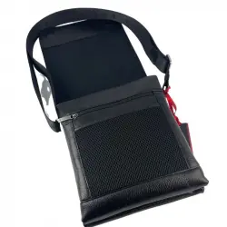 Сумка чоловіча шкіряна Eminsa 6101 37-1 чорна