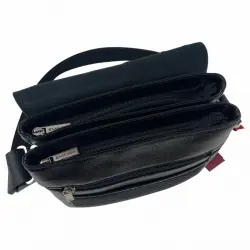 Сумка чоловіча шкіряна Eminsa 6101 37-1 чорна
