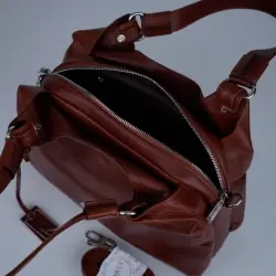 Сумка жіноча шкіряна Karya 2526-615 коричнева