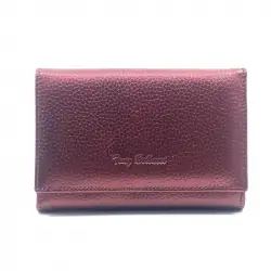 Гаманець жіночий шкіряний сталевий Tony Bellucci 863-1037 бордовий