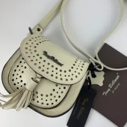 ​Сумка жіноча шкіряна Tony Bellucci 0167-201 молочна