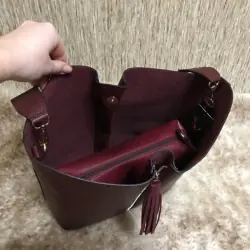 Сумка жіноча Vienca B1759 бордова