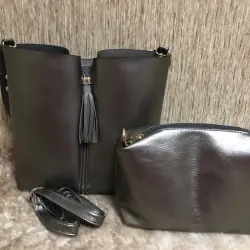 Сумка жіноча Vienca B1759 срібна