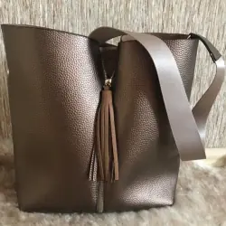 Сумка жіноча Vienca B1759 темно-золотиста