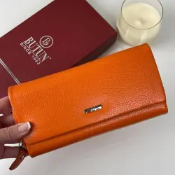 Гаманець жіночий шкіряний Butun 587-004 036 оранжевий