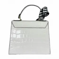 ​Сумка жіноча шкіряна Genuine Leather 85123CC біла