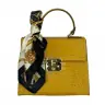 Сумка женская кожаная Genuine Leather 85123CC желто-лимонная