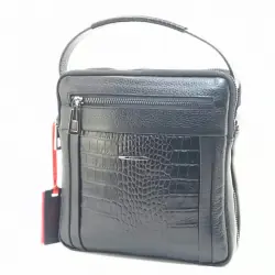 Сумка мужская кожаная Eminsa 6136 37-1/4-1 черная