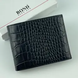 Гаманець чоловічий шкіряний Bond 540-356 чорний