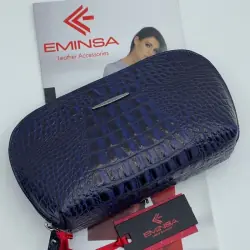 Косметичка женская кожаная Eminsa 2071 15-19 синяя