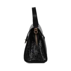 Сумка жіноча шкіряна лакована Karya 5075-558 чорна