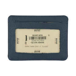 Гаманець картхолдер шкіряний Bond Non 132-215 блакитний