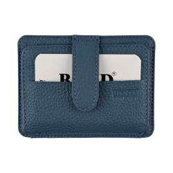 Гаманець картхолдер шкіряний Bond Non 132-215 блакитний