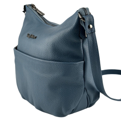 Сумка жіноча шкіряна Tony Bellucci 0072-215 блакитна