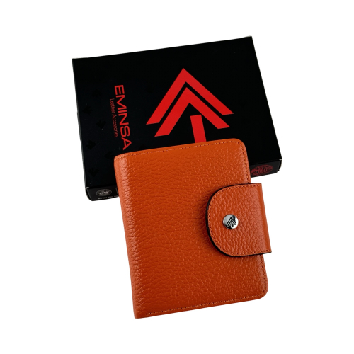 Кошелек женский кожаный Eminsa 2154 37-23 оранжевый
