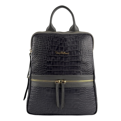 Рюкзак жіночий шкіряний Tony Bellucci 0900-359 сірий