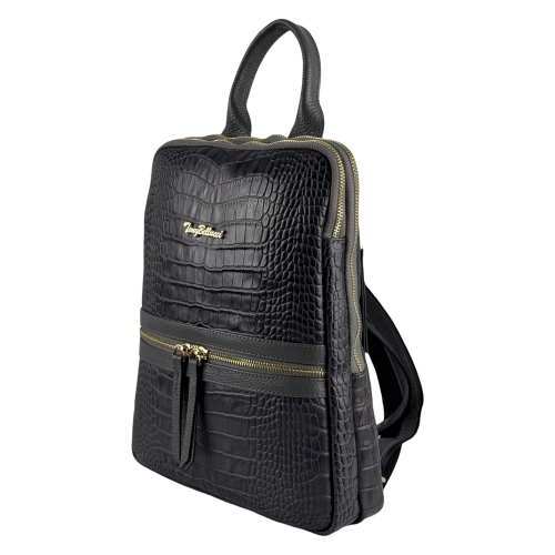 Рюкзак жіночий шкіряний Tony Bellucci 0900-359 сірий