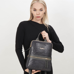 Рюкзак жіночий шкіряний Tony Bellucci 0900-359 сірий