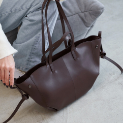 Сумка-шопер жіноча WeLassie 13505 Лаура шоколадна