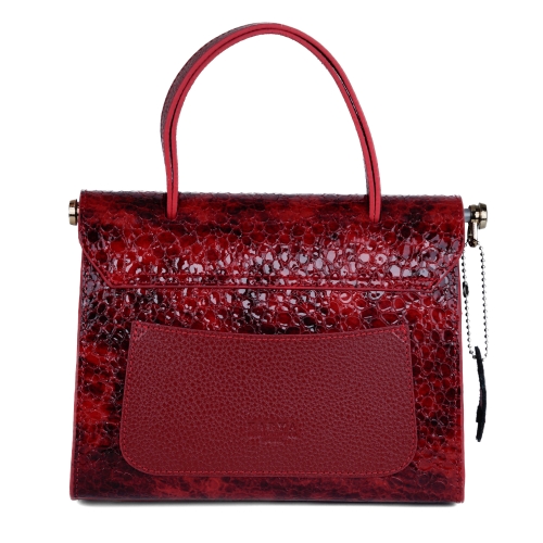Сумка жіноча шкіряна лакована Karya 5075-569 червона