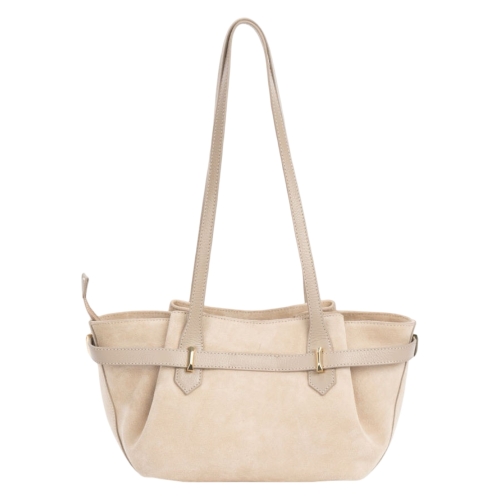 Сумка женская замшевая Enzo Nori EN1124-1103 молочная