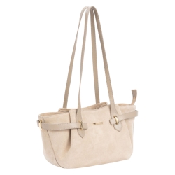 Сумка женская замшевая Enzo Nori EN1124-1103 молочная