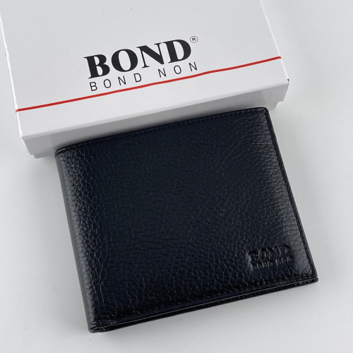 Гаманець чоловічий шкіряний Bond 519-281 чорний