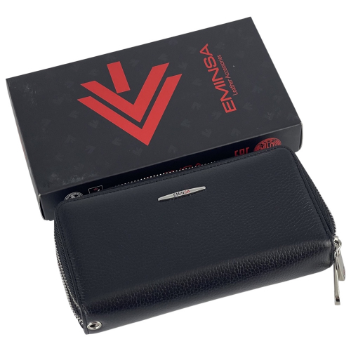 Гаманець жіночий шкіряний Eminsa 2160 18-1 чорний