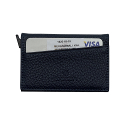 Візитниця-картхолдер шкіряна Eminsa 1620 18-19 темно-синя​​