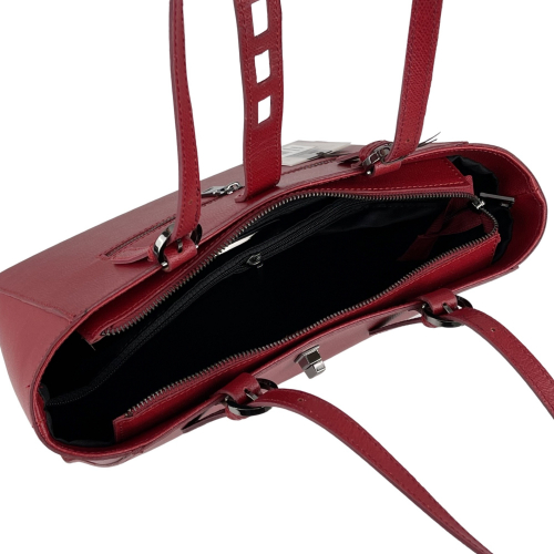 Сумка женская кожаная Genuine Leather 05415 PL08 винная