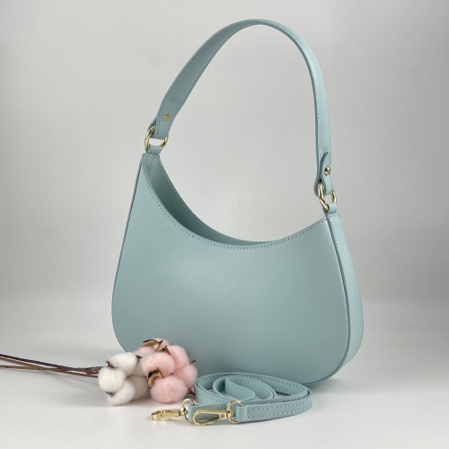 Сумка жіноча шкіряна Genuine Leather 854500025 блідо-бірюзова